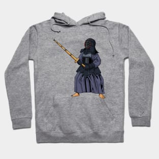 Japanese martial arts - fighter doing kendo Hoodie